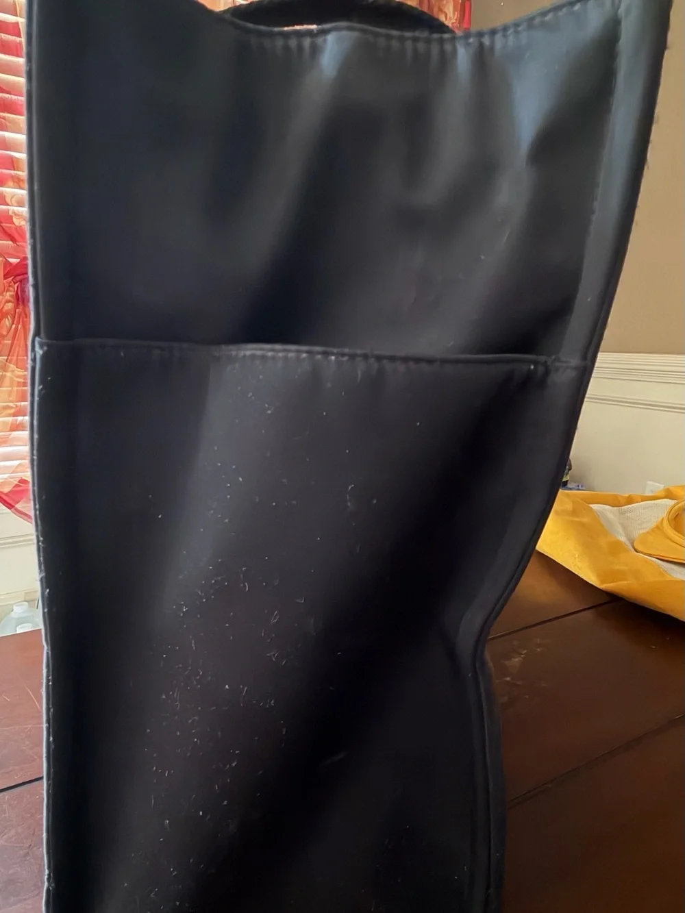 kate spade black nylon tote bag with webbed top handles